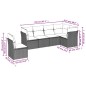 vidaXL Juego de sofás jardín con cojines 6 pzas ratán sintético beige vidaXL Juego de sofás jardín con cojines 6 pzas ratán sintético beige