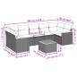 vidaXL Set de sofás de jardín 8 piezas y cojines ratán sintético negro vidaXL Set de sofás de jardín 8 piezas y cojines ratán sintético negro