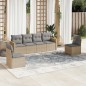 vidaXL Juego de sofás jardín con cojines 6 pzas ratán sintético beige vidaXL Juego de sofás jardín con cojines 6 pzas ratán sintético beige
