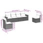 vidaXL Juego de sofás jardín con cojines 6 pzas ratán sintético beige vidaXL Juego de sofás jardín con cojines 6 pzas ratán sintético beige