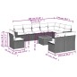 vidaXL Set de sofás de jardín 11 pzas y cojines ratán sintético negro vidaXL Set de sofás de jardín 11 pzas y cojines ratán sintético negro