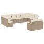 vidaXL Set de sofás de jardín 12 pzas y cojines ratán sintético marrón vidaXL Set de sofás de jardín 12 pzas y cojines ratán sintético marrón
