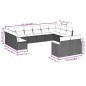 vidaXL Set de sofás de jardín 12 pzas y cojines ratán sintético marrón vidaXL Set de sofás de jardín 12 pzas y cojines ratán sintético marrón