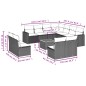 vidaXL Set de sofás de jardín 12 piezas cojines ratán sintético negro vidaXL Set de sofás de jardín 12 piezas cojines ratán sintético negro