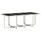 vidaXL Set comedor de jardín 9 pzas cojines ratán sintético gris claro vidaXL Set comedor de jardín 9 pzas cojines ratán sintético gris claro