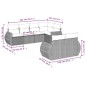 vidaXL Set sofás de jardín 7 piezas y cojines ratán sintético beige vidaXL Set sofás de jardín 7 piezas y cojines ratán sintético beige