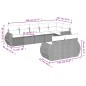 vidaXL Set de sofás de jardín 8 piezas y cojines ratán sintético negro vidaXL Set de sofás de jardín 8 piezas y cojines ratán sintético negro