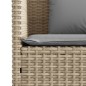 vidaXL Banco de jardín con cojines ratán sintético beige vidaXL Banco de jardín con cojines ratán sintético beige
