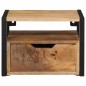 vidaXL Mesita de noche de pared madera maciza de acacia 35x35x25 cm