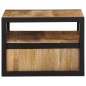 vidaXL Mesita de noche de pared madera maciza de acacia 35x35x25 cm