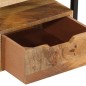 vidaXL Mesita de noche de pared madera maciza de acacia 35x35x25 cm