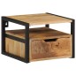 vidaXL Mesita de noche de pared madera maciza de acacia 35x35x25 cm