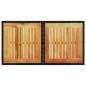 vidaXL Mesa de jardín ratán PE y madera de acacia negro 100x55x73 cm vidaXL Mesa de jardín ratán PE y madera de acacia negro 100x55x73 cm