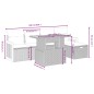 vidaXL Set de sofás de jardín 6 piezas y cojines ratán sintético negro vidaXL Set de sofás de jardín 6 piezas y cojines ratán sintético negro