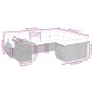 vidaXL Set de sofás de jardín 10 pzas cojines ratán sintético negro vidaXL Set de sofás de jardín 10 pzas cojines ratán sintético negro
