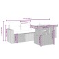 vidaXL Set de muebles de jardín 5 pzas y cojines ratán sintético negro vidaXL Set de muebles de jardín 5 pzas y cojines ratán sintético negro