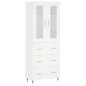 vidaXL Aparador alto madera contrachapada blanco 69,5x34x180 cm vidaXL Aparador alto madera contrachapada blanco 69,5x34x180 cm