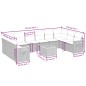 vidaXL Set de sofás de jardín 11 pzas y cojines ratán sintético negro vidaXL Set de sofás de jardín 11 pzas y cojines ratán sintético negro