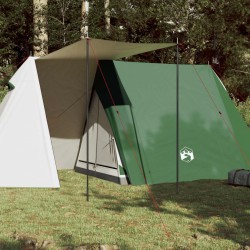 vidaXL Tienda de campaña 3 personas tafetán 185T verde 465x220x170 cm