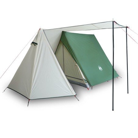 vidaXL Tienda de campaña 3 personas tafetán 185T verde 465x220x170 cm