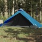 vidaXL Tienda de campaña 1 persona tafetán 185T azul 255x153x130 cm