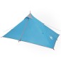 vidaXL Tienda de campaña 1 persona tafetán 185T azul 255x153x130 cm