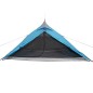 vidaXL Tienda de campaña 1 persona tafetán 185T azul 255x153x130 cm