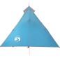 vidaXL Tienda de campaña 1 persona tafetán 185T azul 255x153x130 cm