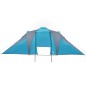 vidaXL Tienda de campaña 6 personas tafetán 185T azul 576x238x193 cm