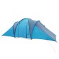 vidaXL Tienda de campaña 6 personas tafetán 185T azul 576x238x193 cm
