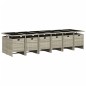 vidaXL Set comedor jardín y cojines 13 pzas ratán sintético gris claro vidaXL Set comedor jardín y cojines 13 pzas ratán sintético gris claro