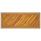 vidaXL Mesa auxiliar jardín tapa madera ratán PE beige 100x40x75 cm vidaXL Mesa auxiliar jardín tapa madera ratán PE beige 100x40x75 cm