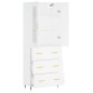 vidaXL Aparador alto madera contrachapada blanco 69,5x34x180 cm vidaXL Aparador alto madera contrachapada blanco 69,5x34x180 cm
