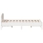 vidaXL Estructura de cama con cabecero madera de pino blanco 150x200cm
