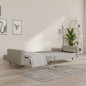 vidaXL Sofá cama de 2 plazas con dos almohadas terciopelo gris claro vidaXL Sofá cama de 2 plazas con dos almohadas terciopelo gris claro