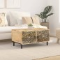 vidaXL Mesa de centro de madera maciza de pino 80x50x40 cm vidaXL Mesa de centro de madera maciza de pino 80x50x40 cm