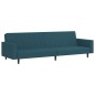 vidaXL Sofá cama de 2 plazas terciopelo azul vidaXL Sofá cama de 2 plazas terciopelo azul