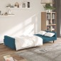 vidaXL Sofá cama de 2 plazas terciopelo azul vidaXL Sofá cama de 2 plazas terciopelo azul