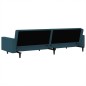 vidaXL Sofá cama de 2 plazas terciopelo azul vidaXL Sofá cama de 2 plazas terciopelo azul