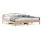 vidaXL Estructura de cama con cabecero madera maciza pino 180x200 cm vidaXL Estructura de cama con cabecero madera maciza pino 180x200 cm