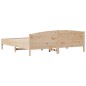 vidaXL Estructura de cama con cabecero madera maciza pino 180x200 cm vidaXL Estructura de cama con cabecero madera maciza pino 180x200 cm