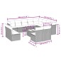 vidaXL Set sofás de jardín con cojines 13 piezas ratán sintético gris vidaXL Set sofás de jardín con cojines 13 piezas ratán sintético gris