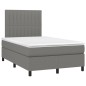 vidaXL Cama box spring con colchón tela gris oscuro 120x200 cm vidaXL Cama box spring con colchón tela gris oscuro 120x200 cm