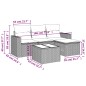 vidaXL Set de muebles de jardín 5 pzas y cojines ratán sintético negro vidaXL Set de muebles de jardín 5 pzas y cojines ratán sintético negro