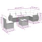 vidaXL Set sofás de jardín 7 piezas y cojines ratán sintético beige vidaXL Set sofás de jardín 7 piezas y cojines ratán sintético beige