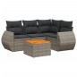 vidaXL Juego de sofás jardín con cojines 5 pzas ratán sintético gris vidaXL Juego de sofás jardín con cojines 5 pzas ratán sintético gris