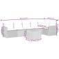vidaXL Set sofás de jardín 7 piezas y cojines ratán sintético beige vidaXL Set sofás de jardín 7 piezas y cojines ratán sintético beige