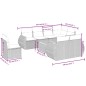 vidaXL Set de sofás de jardín 8 piezas y cojines ratán sintético negro vidaXL Set de sofás de jardín 8 piezas y cojines ratán sintético negro