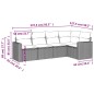 vidaXL Set comedor de jardín 5 piezas y cojines ratán sintético marrón vidaXL Set comedor de jardín 5 piezas y cojines ratán sintético marrón