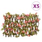 vidaXL Enrejado expansible hiedra artificial rosa 5 uds 180x20 cm vidaXL Enrejado expansible hiedra artificial rosa 5 uds 180x20 cm